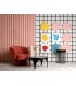 Poltrona Girevole Julienne Rosso Cherry