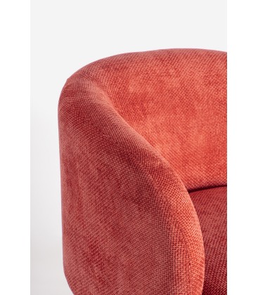 Poltrona Girevole Julienne Rosso Cherry