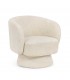 Poltrona Girevole Julienne Panna