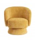Poltrona Girevole Julienne Giallo Senape