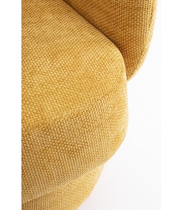 Poltrona Girevole Julienne Giallo Senape