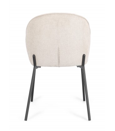 Sedia WENDY Nero/Beige