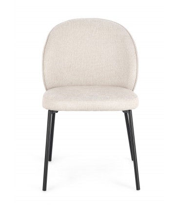 Sedia WENDY Nero/Beige