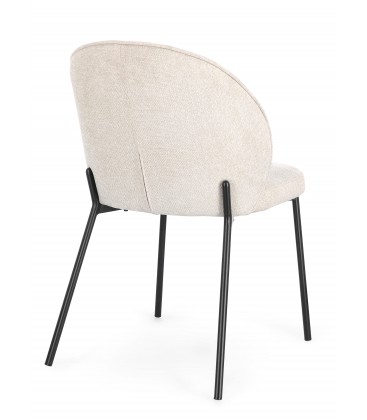 Sedia WENDY Nero/Beige
