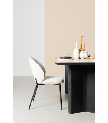 Sedia WENDY Nero/Beige