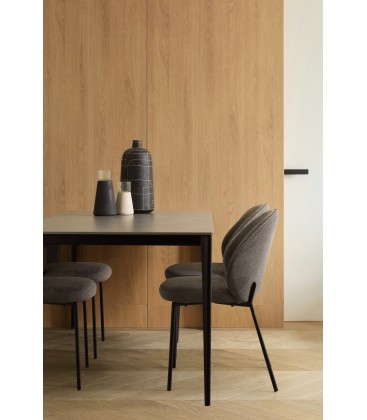 Sedia WENDY Nero/Grigio Scuro