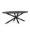 Tavolo Ovale HASTINGS in Legno di Mango Nero 200x110
