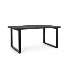 Tavolo Rettangolare HASTINGS in Legno di Mango Nero 160x90