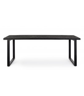 Tavolo Rettangolare HASTINGS in Legno di Mango Nero 200X100