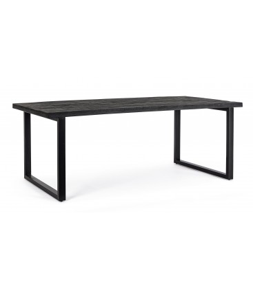Tavolo Rettangolare HASTINGS in Legno di Mango Nero 200X100