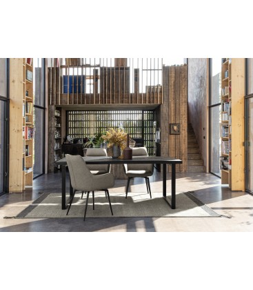 Tavolo Rettangolare HASTINGS in Legno di Mango Nero 160x90