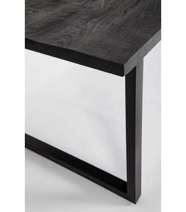 Tavolo Rettangolare HASTINGS in Legno di Mango Nero 160x90