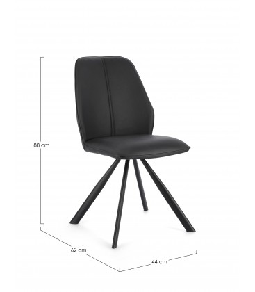 Sedia MAXWELL - Nero