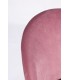 Sgabello Alto CARRY in Velluto Rosa e Gambe Dorate