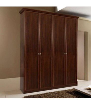 Armadio Ischia 4 Ante Battenti Noce