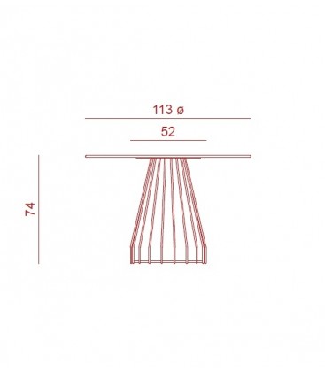 Tavolo CASTORE diametro 70 cm