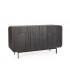 Credenza 3 Ante ORISSA in legno di mango - NERO