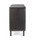 Credenza 3 Ante ORISSA in legno di mango - NERO