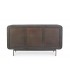 Credenza 3 Ante ORISSA in legno di mango - NERO