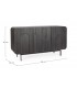 Credenza 3 Ante ORISSA in legno di mango - NERO