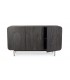 Credenza 3 Ante ORISSA in legno di mango - NERO