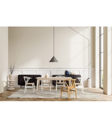Credenza 4 Ante ORISSA in legno di mango - NERO
