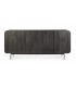 Credenza 4 Ante ORISSA in legno di mango - NERO