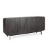 Credenza 4 Ante ORISSA in legno di mango - NERO