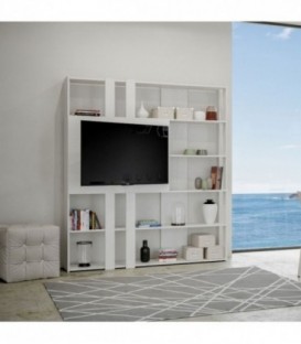 Libreria Porta TV - Bianco Frassino