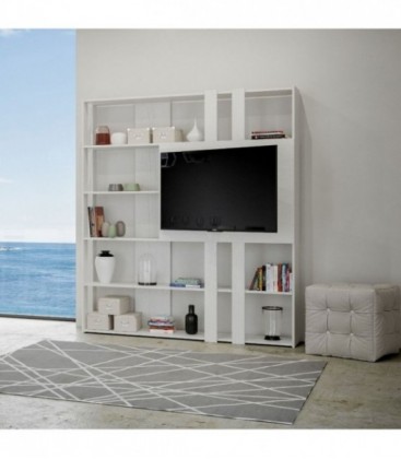 Libreria Porta TV - Bianco Frassino