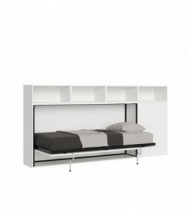 Letto singolo a scomparsa Kando A - Bianco frassino