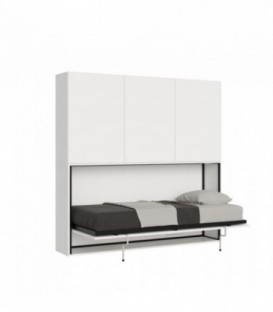 Letto singolo a scomparsa Kando D - Bianco frassino