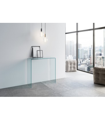 Consolle Small in Vetro Temperato 12mm - L.80 cm