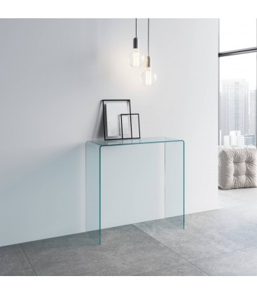 Consolle Small in Vetro Temperato 12mm - L.80 cm