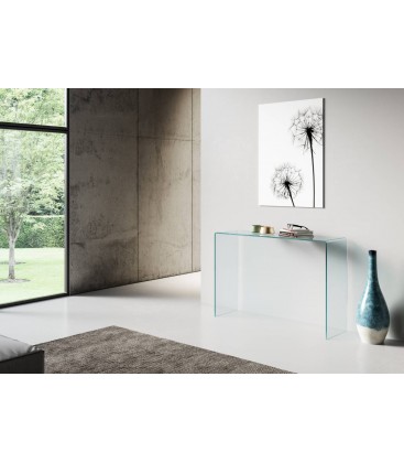 Consolle Small in Vetro Temperato 12mm - L.100 cm
