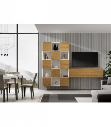 Composizione Parete Attrezzata Soggiorno Isoka A101