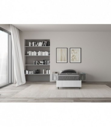 Letto singolo 80x190 Nuamo Senza Rete - Bianco Frassino