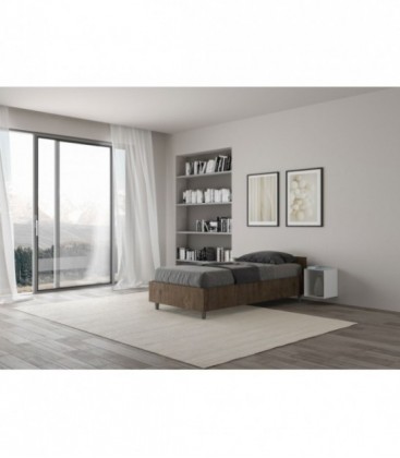 Letto singolo Nuoamo - Noce
