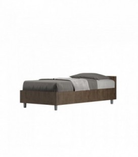 Letto singolo Nuamo senza rete 80x200 - Noce