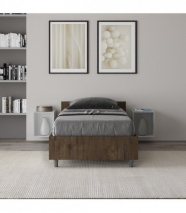 Letto singolo Nuamo senza rete 80x200 - Noce