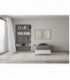 Letto singolo contenitore 80x200 bianco frassino Nuamo
