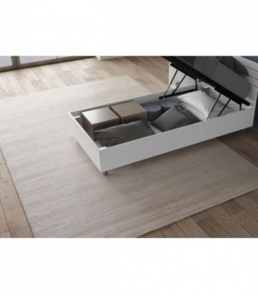 Letto singolo Nuamo contenitore 80x200 - Bianco Frassino