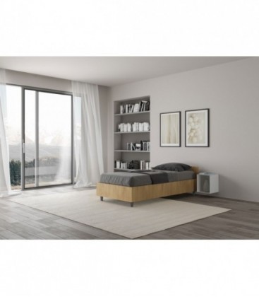 Letto singolo Nuamo contenitore 80x200 Quercia