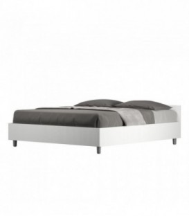 Letto matrimoniale Nuamo contenitore 160x190 - Bianco Frassino