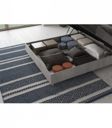 Letto matrimoniale Nuamo contenitore 160x190 - Cemento