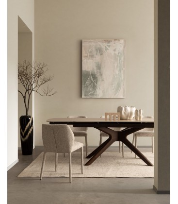 Sedia imbottita in tessuto LIBBY RAINY