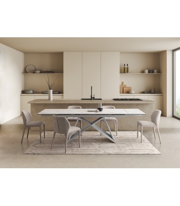 Sedia imbottita in tessuto LIBBY RAINY