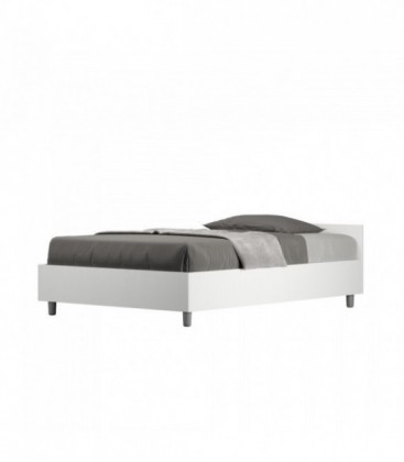 Letto una piazza e mezza Nuamo senza rete 120x190 - Bianco Frassino