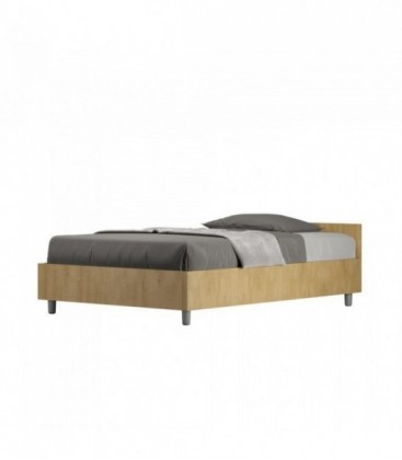 Letto una piazza e mezza Nuamo con rete 120x190 - Quercia