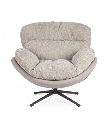 POLTRONA ADINDA GRIGIO SCURO/TORTORA